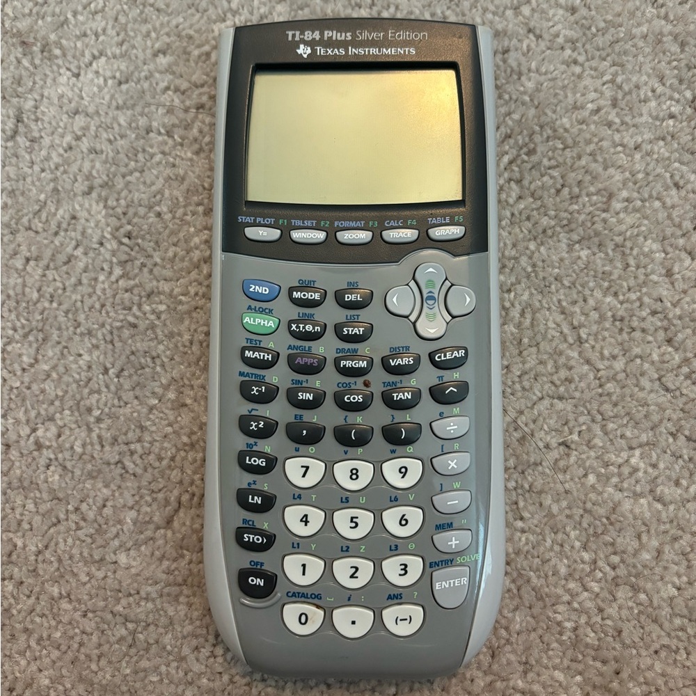 Texas Instruments TI-84 Plus Silver Edition Graphing Calculator No Cover